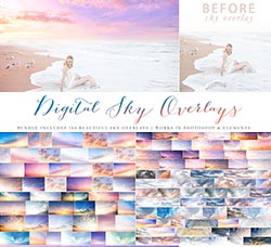 168张高清的云彩图片素材：Digital Sky Overlay - 168 Sky Overlays